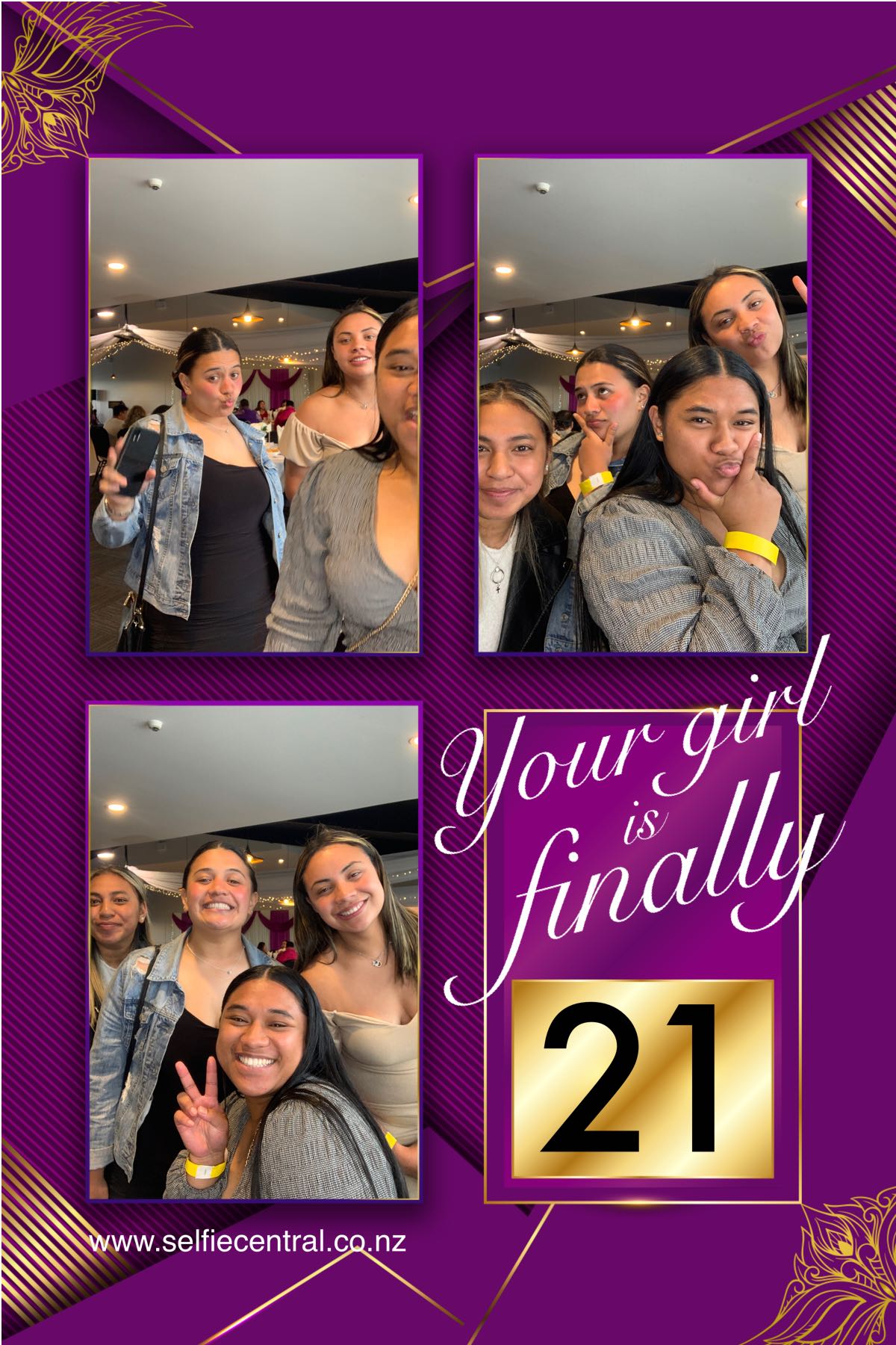 Your girl is finally 21 | View more photos from the event at gallery.photobooth.co.nz/u/SelfieCentral/Your-girl-is-finally-21